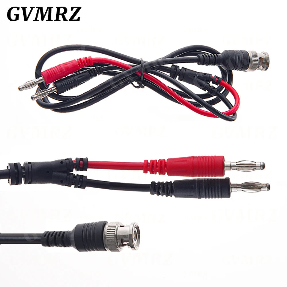 BNC Male Plug to 4mm Banana Stackable Plug Crocodile clip Lead Probe Q9 Testing Mult Cable Cord 50ohm RF Coaxial Tangerrf