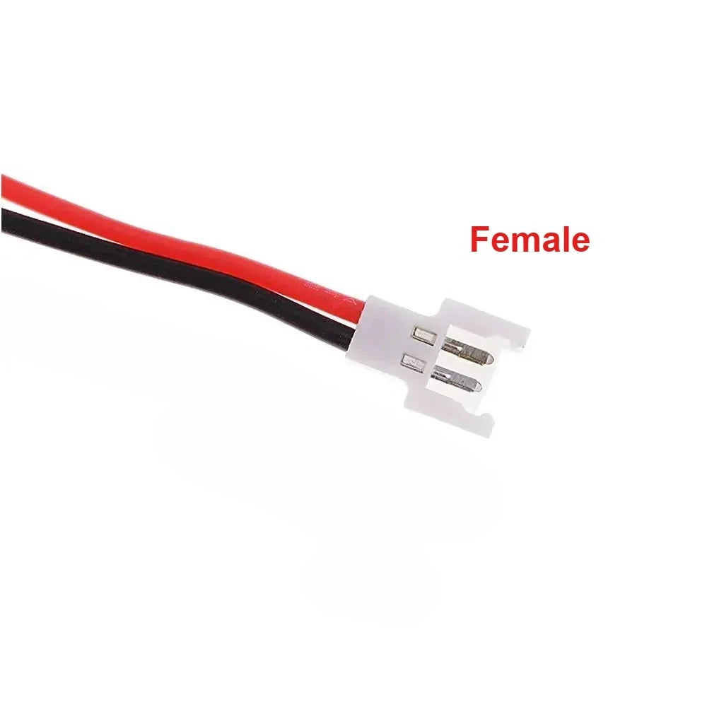 20PCS 51005 1S Lipo Balance Charger Cable 100mm Silicone Male/Female Plug 2.0mm Pitch for RC Models Indoor Drones Accessories