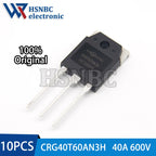 10PCS CRG60T60AN3H G60T60AN3H 60T60 600V 60A OR CRG40T60AN3H G40T60AN3H 40T60 600V 40A TO-3P IGBT Transistor 100% New Original