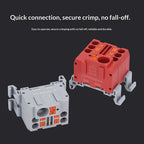 Push-in Terminal Block PTF6X2.5mm One in Multiple Out Splitter Spliceable Wire Connectors DIN Rail Junction Box Electrical Joint