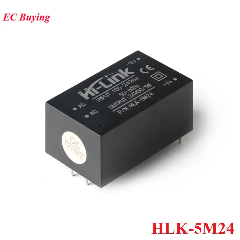 1Pc-2Pcs 5W 220V to 5V/3.3V/9V/12V/15V/24V AC DC Mini Power Supply Module Board Hi-Link HLK-5M03 5M05 5M09 5M12 5M15 5M24 5M05B