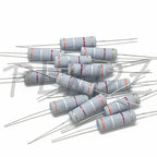 10pcs 5W Metal oxide film Resistor 5% 0.1R ~ 1M 100R 220R 330R 1K 2.2K 3.3K 4.7K 10K 22K 47K 100K 1M 100 220 330 ohm Carbon Film