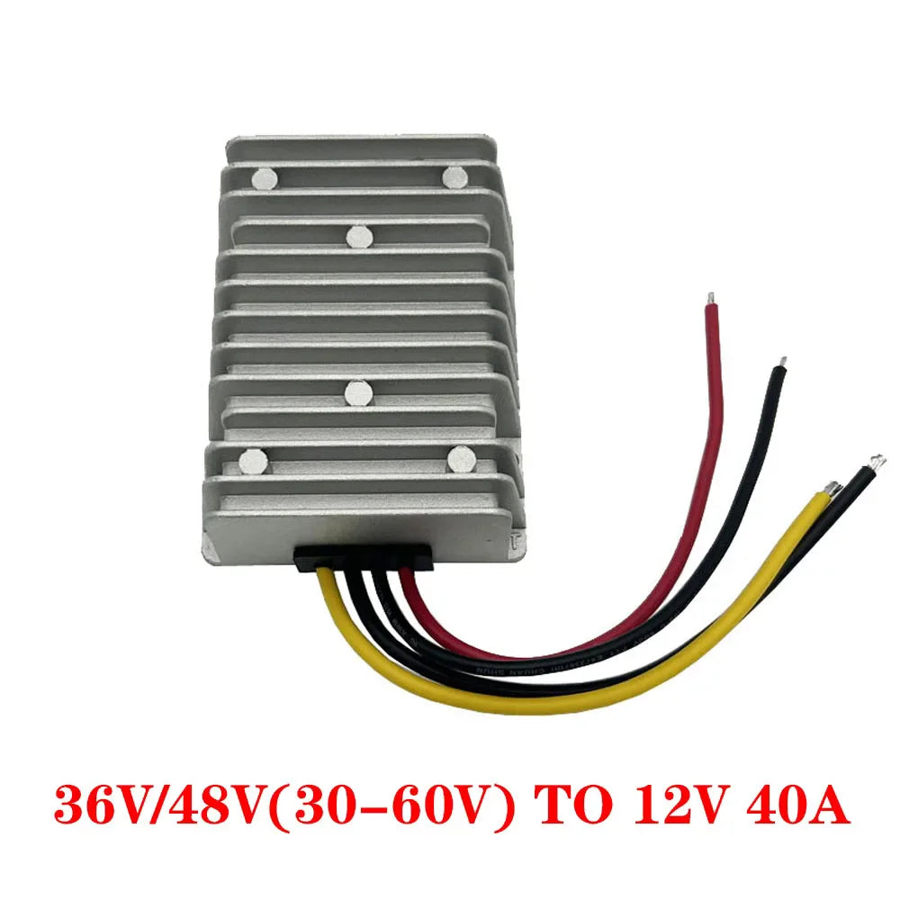 DC 24V 36V 48V 60V 72V 18-90V to 12V 10A 20A 30A 40A DC DC Converter Step Down Voltage Regulator Transformer Car Power Supply