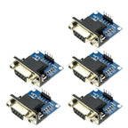 1-10PCS MAX3232 RS232 to TTL Serial Port Converter Module Female DB9 Connector MAX232 Flashing Board For Arduino