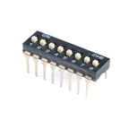 Slide Type SMT SMD Dip Switch Toggle 2.54mm 2Row 4Pin 2 Position/8 Pin 4 Position/ 16Pin 8 Position black Switch Gold Plated Pin