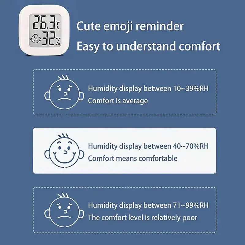 1/2pc LCD Digital Thermometer Hygrometer Indoor Room Electronic Temperature Humidity Meter Sensor Gauge Weather Station For Home