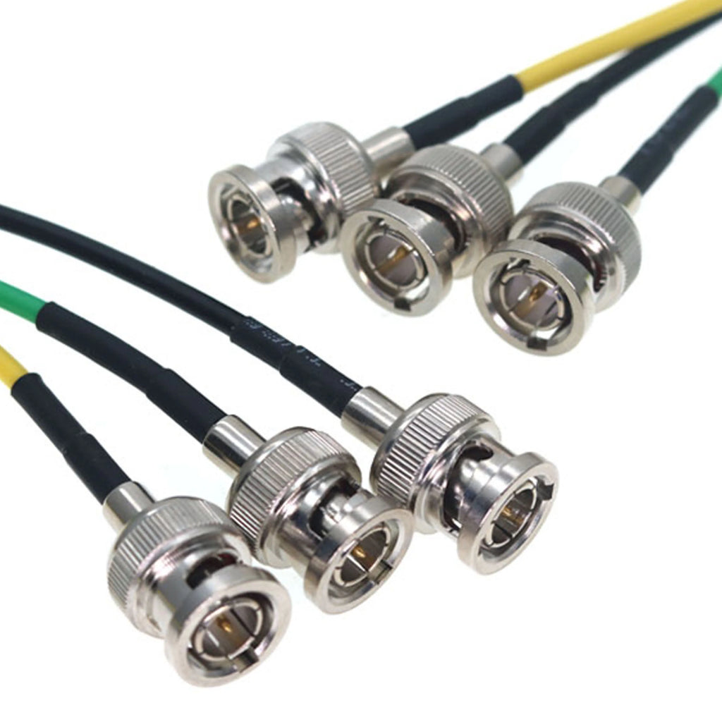 Coaxial BNC To BNC Cable Yellow Green Black 75ohm HD SDI Video Cable Male HD SDI Extension Cable for Monitor Camera SDI