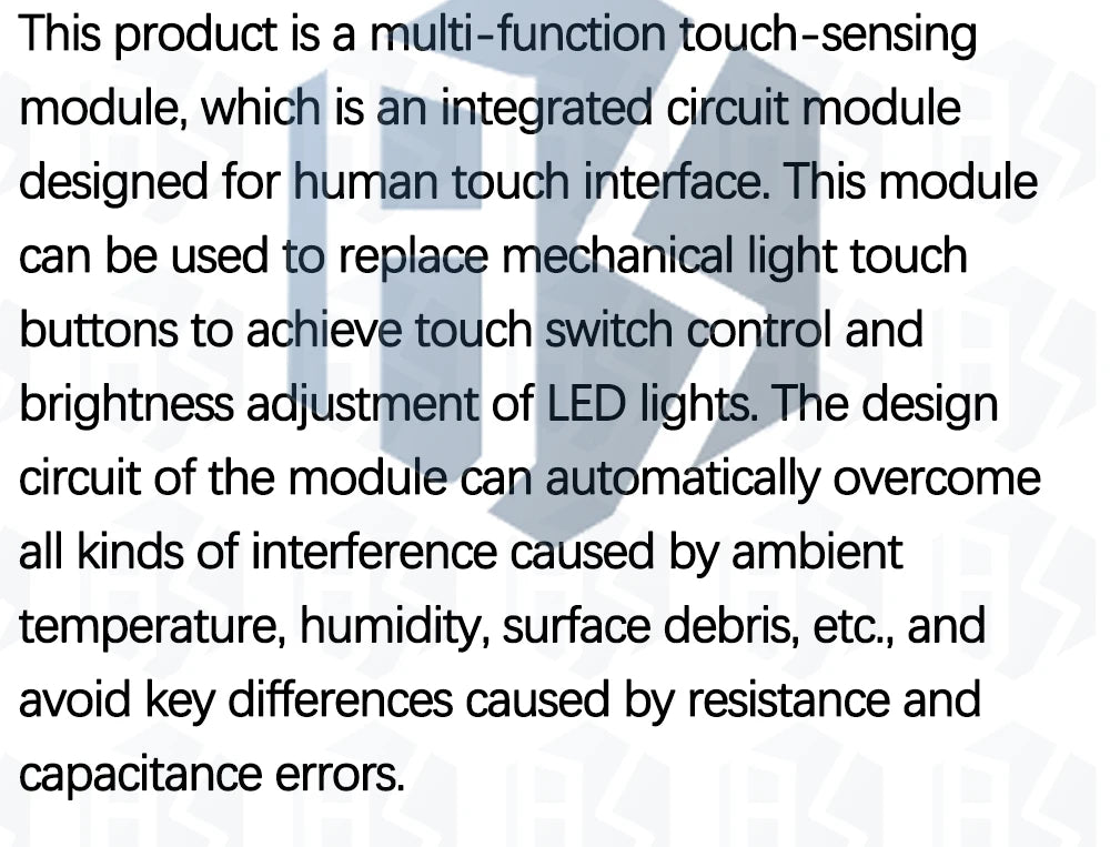 Touch Switch Capacitive Module 5V-24V 3A LED Dimming Control Lamps Active Components Short Distance Scan Sweep Hand Sensor Touc