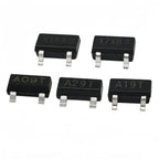 AO3400/3401/3402/3403/3404/3406/3407/3415/ P-Channel SMD MOSFET, SOT-23  Marking Code A09T/A19T/A29T 20/50/100/200/500/1000pcs