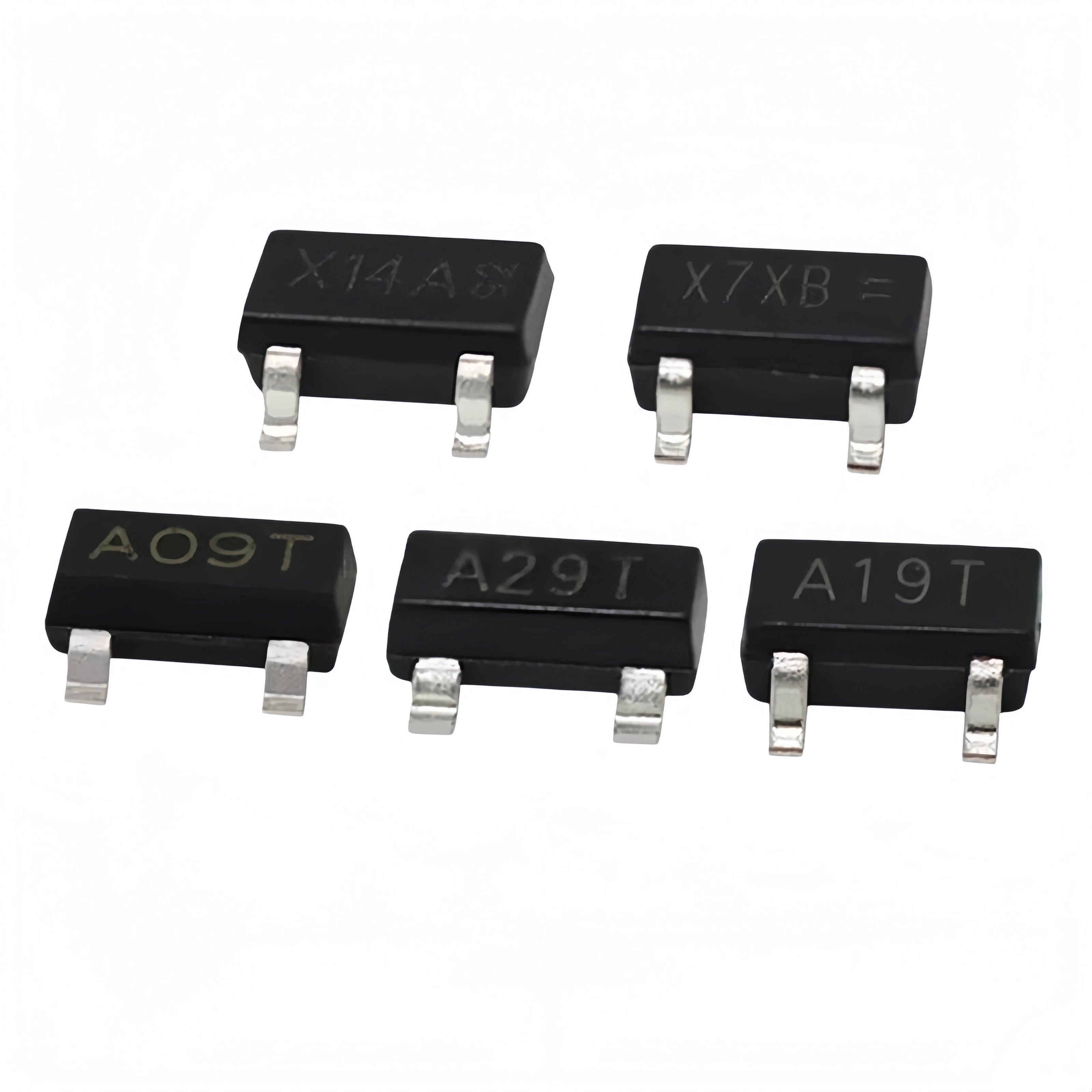 AO3400/3401/3402/3403/3404/3406/3407/3415/ P-Channel SMD MOSFET, SOT-23  Marking Code A09T/A19T/A29T 20/50/100/200/500/1000pcs