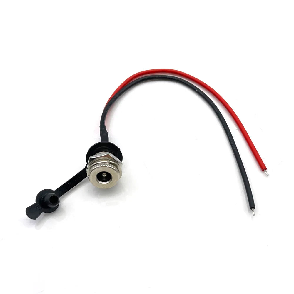 1PCS Waterproof DC099 5.5*2.5mm 5.5*2.1mm 5521 5525 DC Power Jack Socket Female Panel Mount Connector Metal With Nut Snap DC-099
