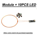 0~70mm USB Wireless Power Supply Transmitter Coil Charging 10pcs Wireless Led Receiver Lamp Lighting Light Robot Toy Gundam Mode
