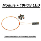 0~70mm USB Wireless Power Supply Transmitter Coil Charging 10pcs Wireless Led Receiver Lamp Lighting Light Robot Toy Gundam Mode