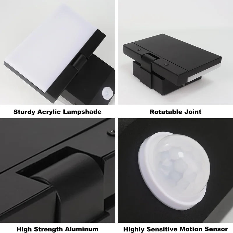Modern Outdoor Wall Lamp LED Waterproof IP65 Sensor Wall Lights Garden Courtyard Balcony Corridor Porch Bedroom Indoor Lamps