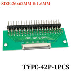 1PCS FFC/FPC Conversion Board 0.5mm Pitch Connector 2.54MM Double Row Bending Pins 4/10/12/14/15/16/18/22/24/26/30/34/40/50/60P