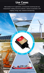 High-Precision Inclinometer HWT605 Accelerometer+Angle+Gyro, MPU9250 IMU, Temperature Compensation, Tilt Angle