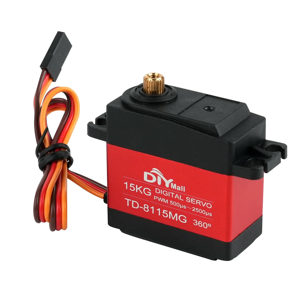 Waterproof 15KG TD-8115MG Robot Digital Servo 180/270/360° Digital Servo Motor Metal Gear For RC Model Car Airplane Robotic Arm