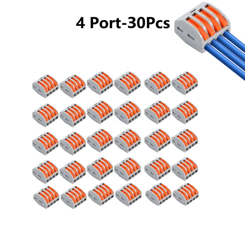 10pcs Quick Terminal Connector 212/213/214/215 Hard And Soft Wire Parallel Connector Connector Press The Wire Terminal PCT