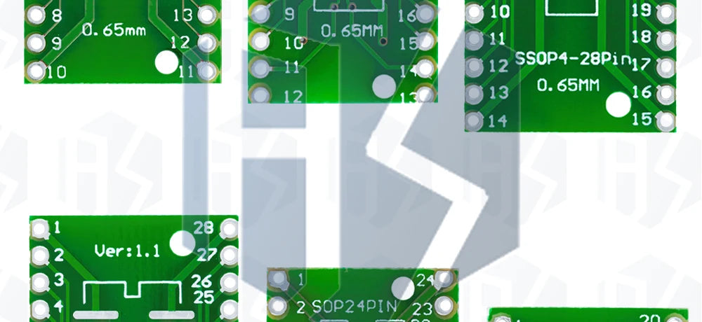 10PCS PCB Board Kit SMD Turn To DIP Adapter Converter Plate SOP MSOP SSOP TSSOP SOT23 8 10 14 16 20 28 SMT To DIP