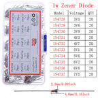 DIP SMD Zener Diode Fast Switching Schottky TVS Diode Kit 1N4001 1N4004 1N4007 1N5408 UF4007 FR207 1N5817 1N5819 1N5822 1N4148