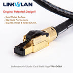 Linkwylan Original Patented Design RJ45 Cat8 Field Termination Plug Shielded Toolless Cat7 6A Hifi Fast Installation Connector