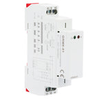 GRM8-01 Electronic Impulse Relay Din Rail Impulse Latching Relay Impulse Memory Relay AC/DC12-240V 35mm DIN Rail Mounting