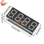 4 Bits Digital LED Display Module DIY Clock Electronic Kits 7 Segment 0.56 inch Time Clock Indicator with HT16K33 Driver Board