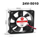 5010/4020/4010/3010 5V/12V/24V Cooling Turbo Fan Brushless 2Pin For 3D Printer Extruder DC Cooler Blower Part Plastic Fans
