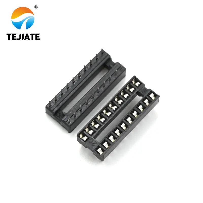10PCS IC Sockets DIP6 DIP8 DIP14 DIP16 DIP18 DIP20 DIP24 DIP32 DIP28 DIP40 pins Connector DIP Socket 6 8 14 16 18 20 24 28 40Pin