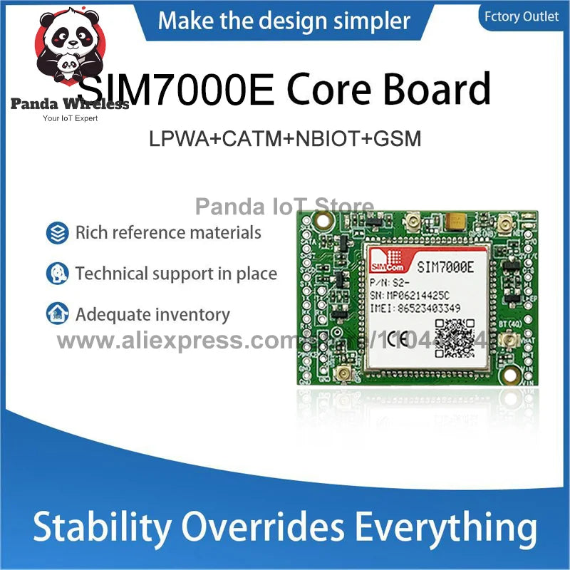 1PCS SIM7000E LPWA+NBIOT+CATM+GSM 23PIN B1 B2 B3 B4 B5 B8 B12 B13 B17 B18 B19 B20 B25 B26 with External antenna (optional)