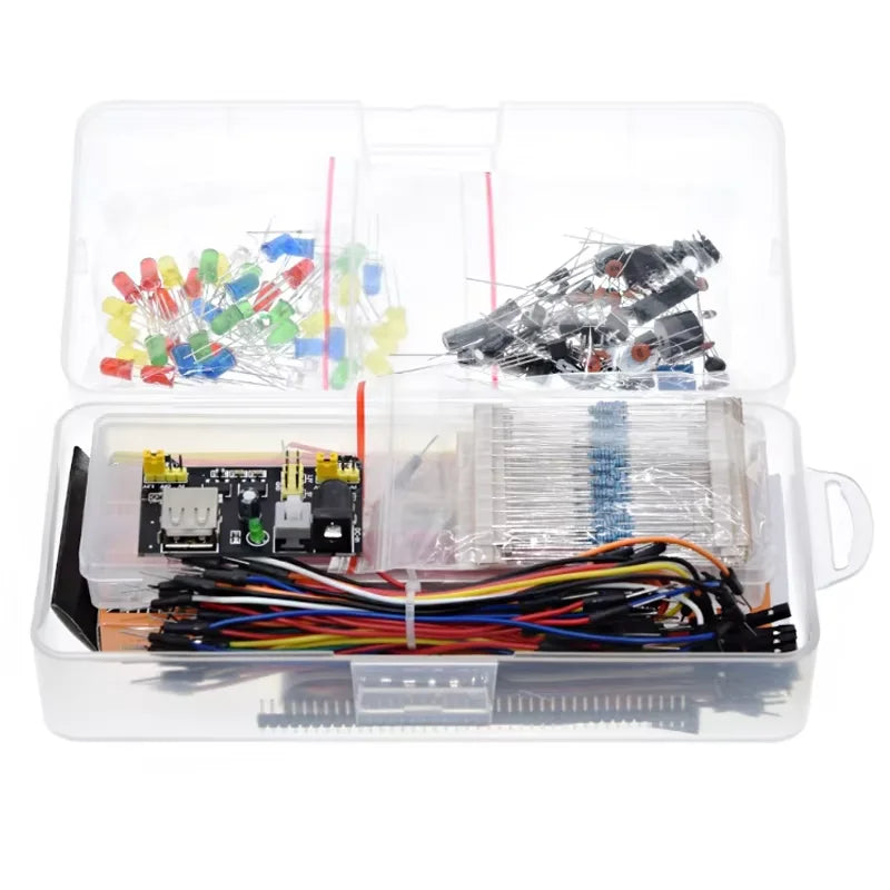 Breadboard 830 PointDIY Electronic Component Assorted Kit for Arduino,  LED, Jumper Wires, Resistors, Capacitors