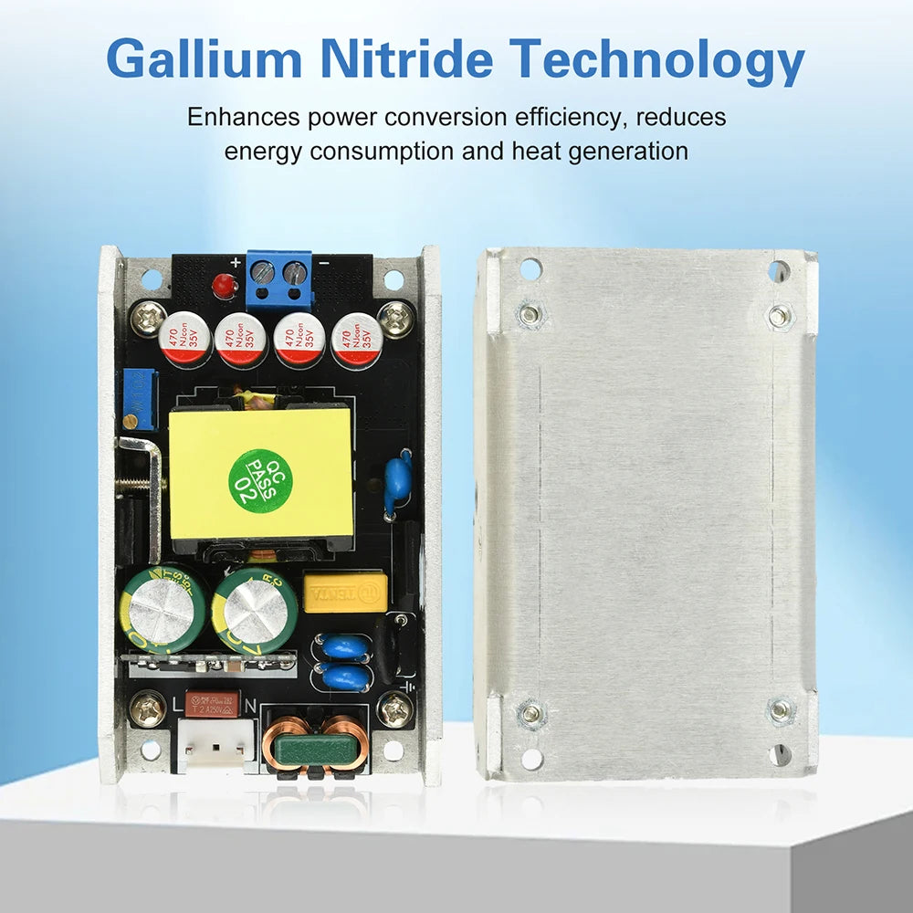 Compact GaN Power Supply Board AC 95-265V to Supply Board AC 95-265V to DC 24V 4A / 12V 8A 100W/150W High-Power Switching Power