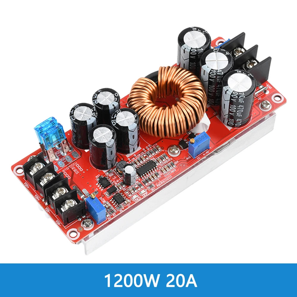 1800W 40A DC-DC Boost Converter Step Up Power Supply Module 10-60V To 12-90V Adjustable Voltage Charger 1200W 20A Boost Module