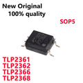10/PCS New Original TLP2362 P2362 TLP2361 P2361 TLP2366 P2366 TLP2368 P2368 SOP5 Optocoupler chip In Stock