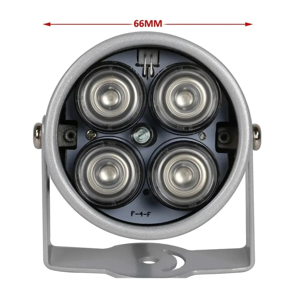 Gadinan CCTV Fill Light 4 array LEDs Infrared Waterproof Night Vision IR illuminator Light 850nm DC 12V For CCTV Security Camera