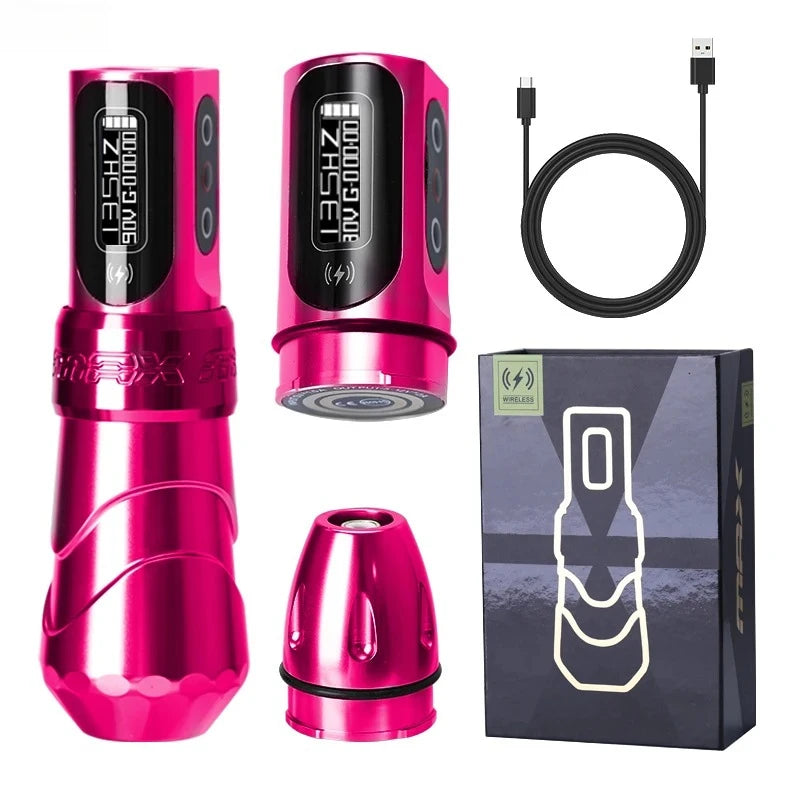 New Flux MAX Wireless Tattoo Machine’4.0 Stroke 2400mAh 2 battery lithium battery tattoo pen