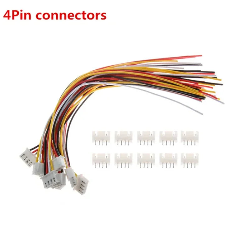 10Sets 2/3/4/5/6/7/8/9/10 Pin Pitch Male Female Plug Socket JST XH2.54 XH 2.54mm 15cm Wire Length 24AWG Wire Cable Connector