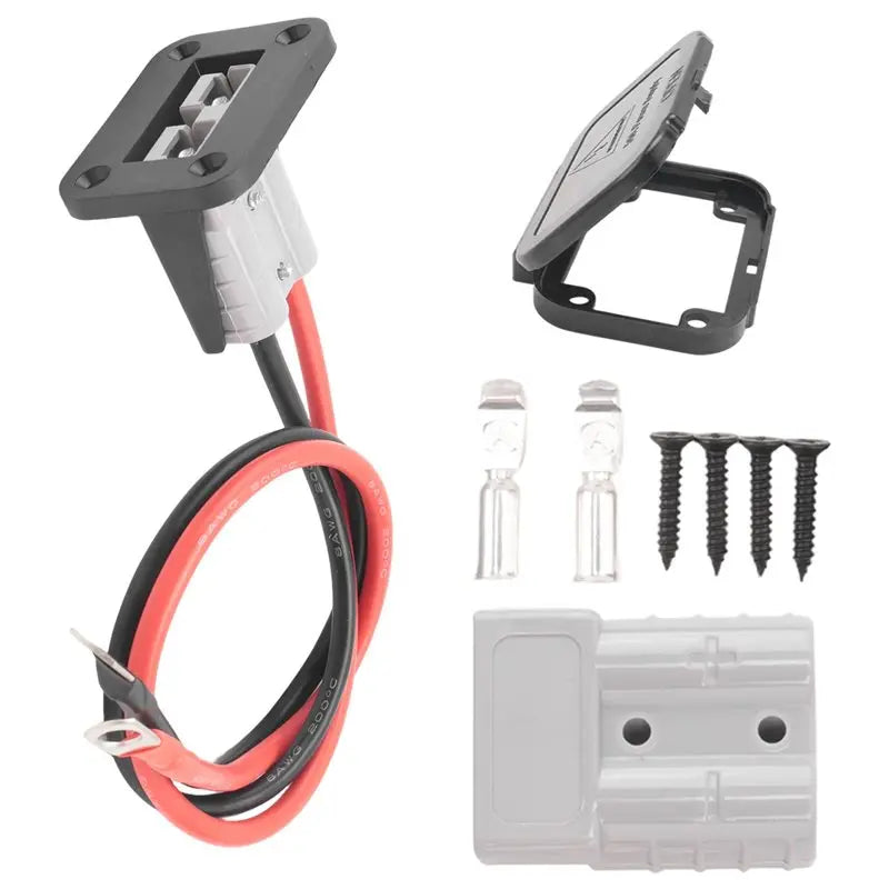 For Anderson Connector,8AWG 50AMP Battery Quick Connect/Disconnect Connector, 1.64Ft Battery Cable Connector,Winch Wiring-[A04I