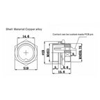 1/5Pcs GX16 2/3/4/5/6/7/8 Pin 16mm Circular Aviation Male Socket Plug Wire Panel Connector Adapter