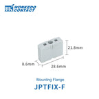 Din Rail Distribution Block PTVFIX Series Push-in Side-entry Terminal Block 2.5 mm² Cable Connector 6/7/12/13/18/19 Connections