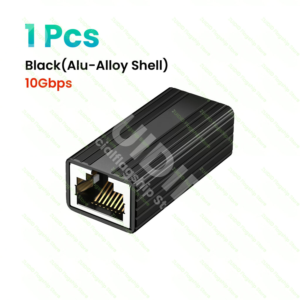 1/2/5/10Pcs 10Gbps RJ45 Connector Female to Female Gigabit Network Extender Extension for Cat8 Cat7 Cat6 Ethernet Cable Adapter