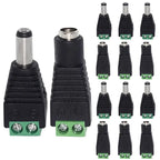 5/20pcs 12V DC Power Connector 5.5mm*2.1mm Power Jack Plug Barrel Adapter,DC Power Connector