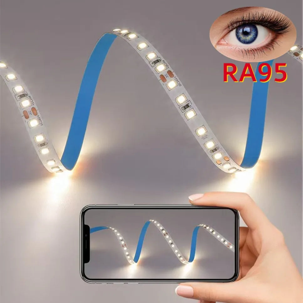 12V 24V LED Strip Light SMD 2835 6000K 3000K Warm White Stripe Flex Tape Light 120LEDs/M 240LEDs/M 8mm 10mm PCB for Lighting
