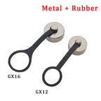 2Pcs GX12 GX16 GX20 Aviation Connector Plug Cover Circular Waterproof Dust Metal/Rubber Cap GX12 GX16 GX20 Protective Sleeve