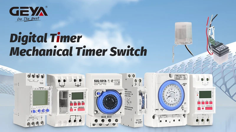 GEYA THC-15 Digital Timer Switch Weekly Programmable Timers 16A 20A 30A ACDC12V 24V 110V 220V 240V Timers