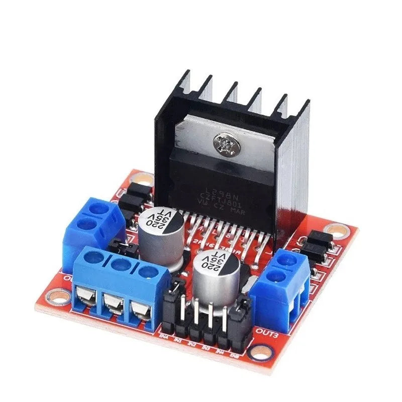 1/2/5pcs L298N Driver Board Module Dual H Bridge DC Stepper Motor Smart Car Robot Breadboard High Power L298 DC Motor Driver