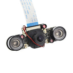 Raspberry Pi 4 Camera 5MP 1080P Night Vision Fisheye IR-CUT Camera Infrared Light OV5647 Webcam for Raspberry Pi 4B 3B+ 3B Zero