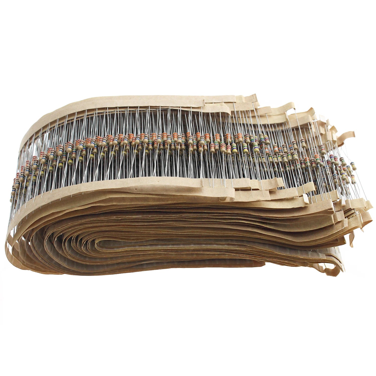 2500pcs Resistor Kit, 1/4W 5% Tolerance Carbon Film Resistors 1 Ohm-10M Ohm 50 Types 10R 39R 680R 56K 470K 3.3M 4.7M Ohm