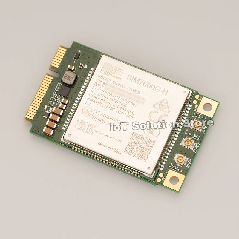 SIMCom SIM7600G-H MiniPCIe Global Region/Operator 150Mbps/50Mbps Cat.4 GNSS LTE 4G Module SIM7600 SIM7600GH SIM7600G H Mini PCIe