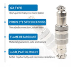 1PCS GX16 2/3/4/5/6/7/8/9/10 Pin Male&Female Docking Aviation Plug Socket Circular Connectors Cable butt joint push-in Port